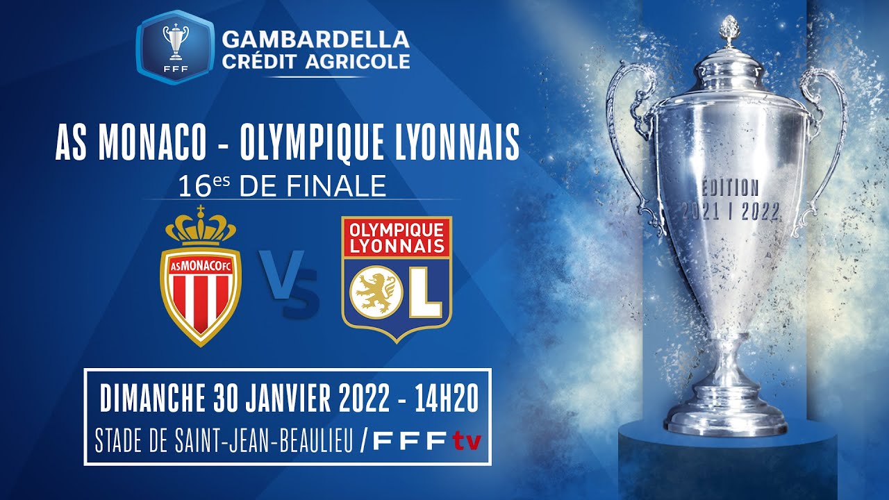 image 0 16es I As Monaco-olympique Lyonnais U18 En Direct I Coupe Gambardella-crédit Agricole 2021-2022