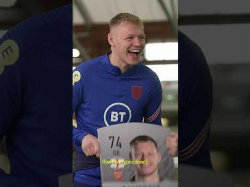 image 0 Aaron Ramsdale Reacts To Being Rated A Silver Card! #england