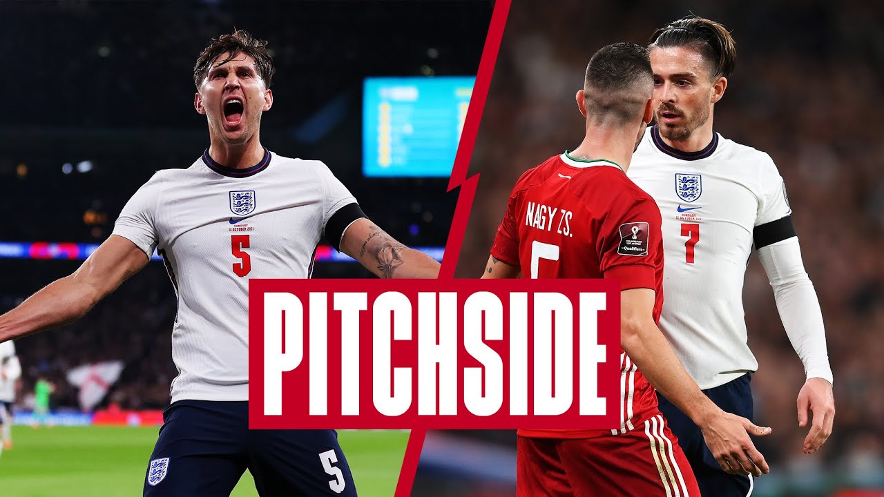 Behind-the-scenes Pitchside & Tunnel Footage England's Hard-fought Draw Against Hungary : Pitchside