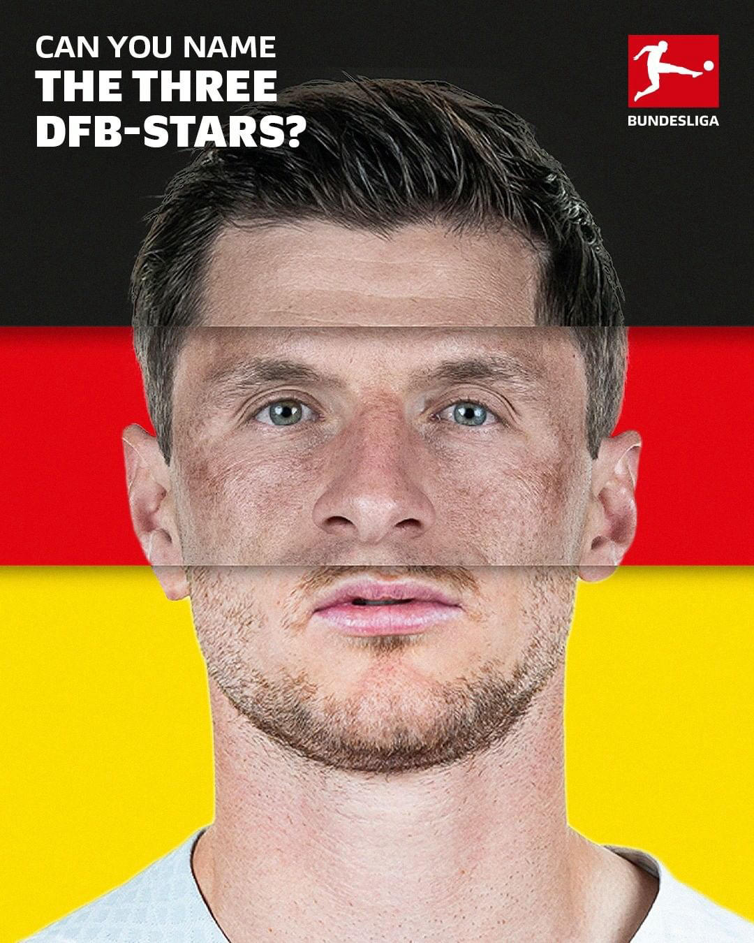 image  1 Bundesliga - Name these 3️⃣ #Bundesliga x #DFB_team stars