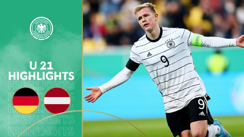 Burkardt With A Brace & Assist : Germany Vs. Latvia 4-0 : Highlights : U 21 Euro Qualifier