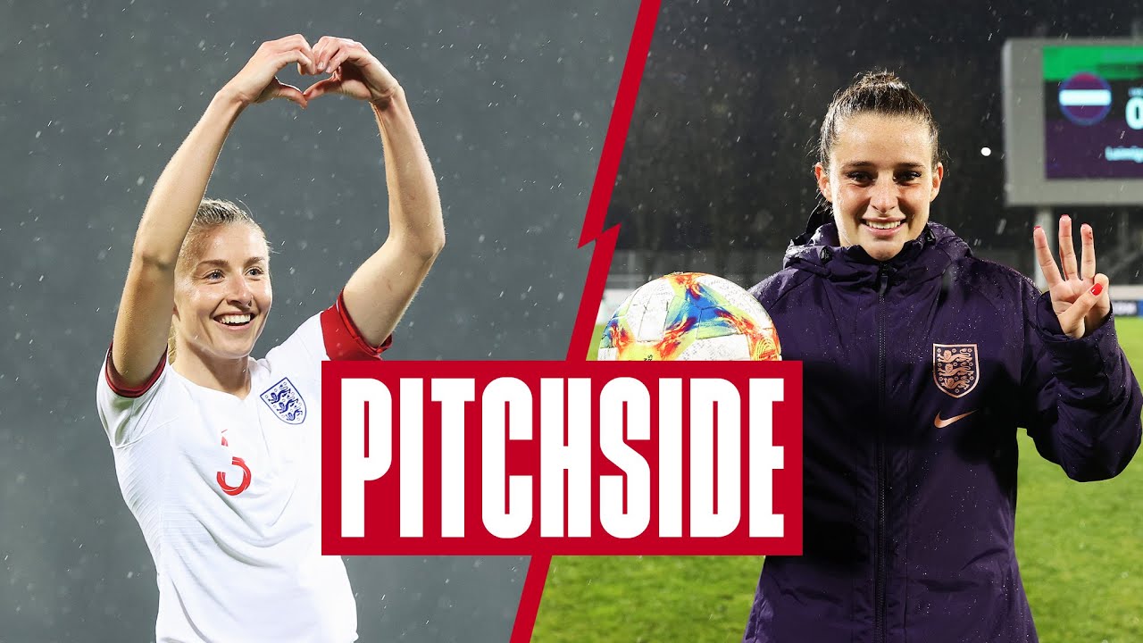 image 0 Catch Every Piece Of The Action Up Close As The Lionesses Put 10 Past Latvia : Pitchside