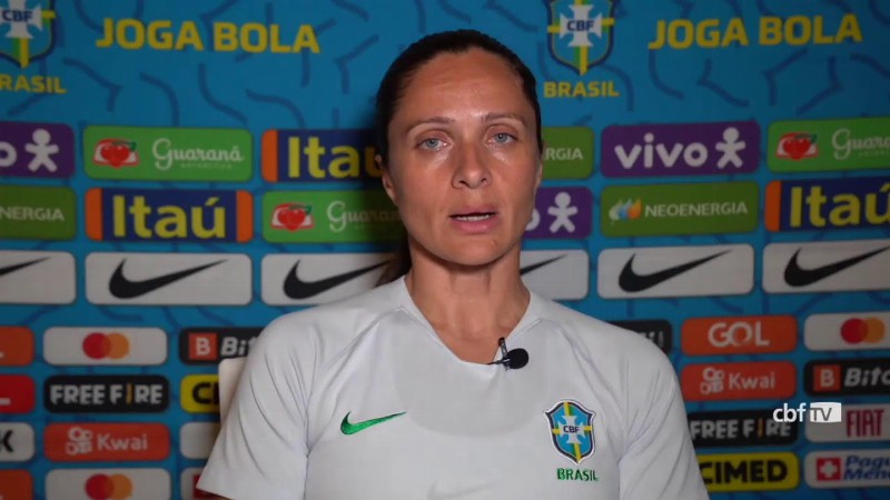 Coletiva De Imprensa Com Simone Jatobá: Pré-jogo Brasil X Alemanha Copa Do Mundo Feminina Sub-17