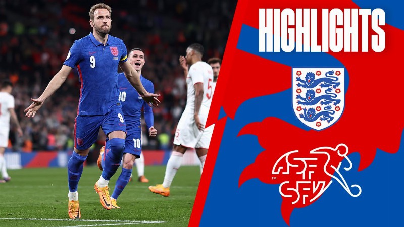 image 0 England 2-1 Switzerland : Kane Becomes England's Joint-second All-time Goal Scorer : Highlights