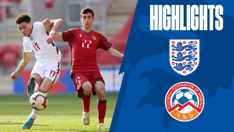 image 0 England U19 4-0 Armenia U19 : Edozie's Sublime Finish Seals Young Lions Win : Highlights
