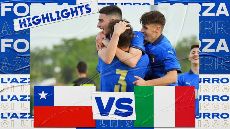 image 0 Highlights: Cile-italia 0-3 - Under 15 (26 Aprile 2022)