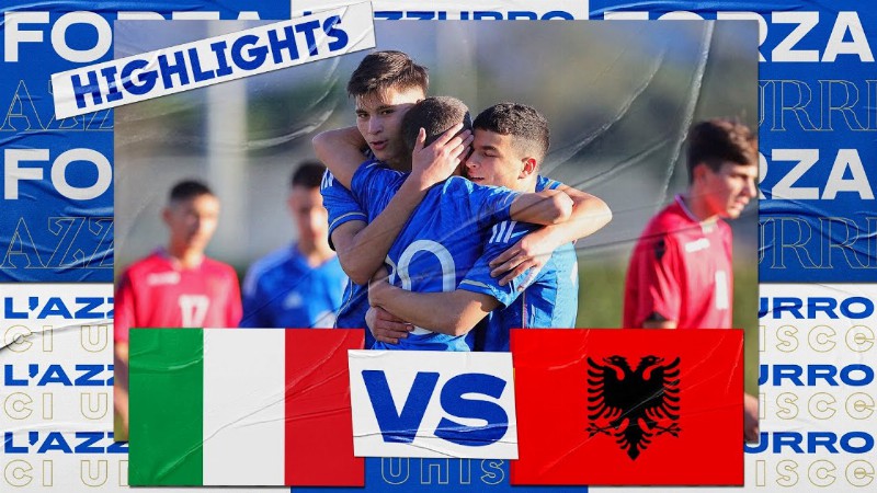 Highlights: Italia-albania 3-0 : Under 15 : Amichevole