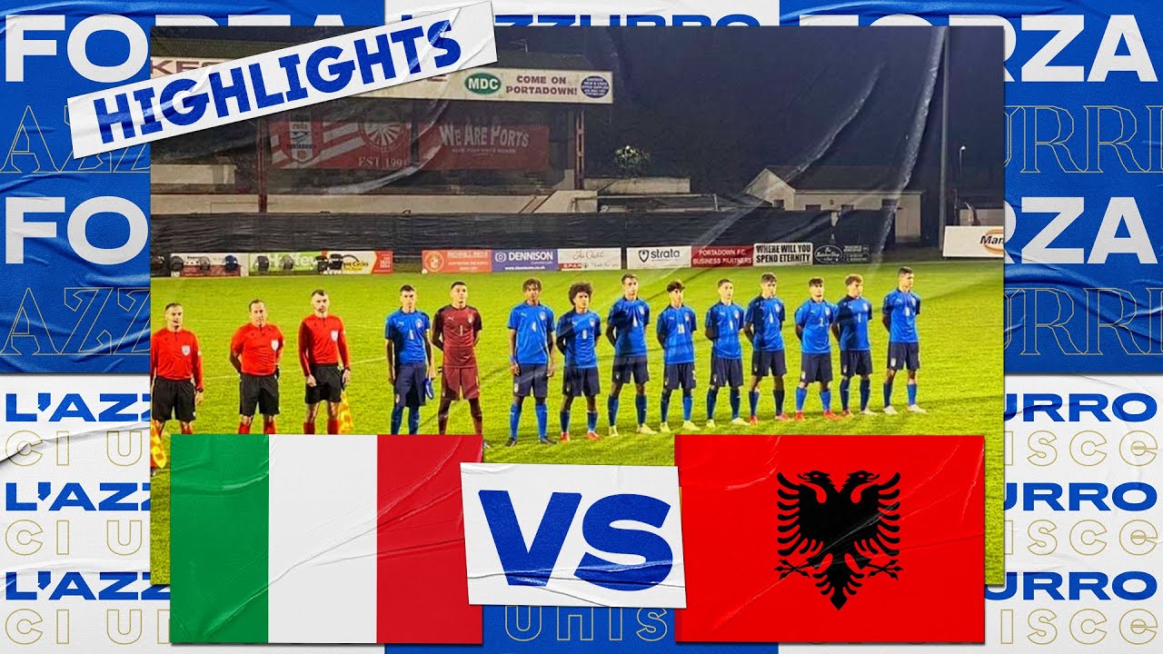 image 0 Highlights: Italia-albania 5-0 - Under 17 (27 Ottobre 2021)