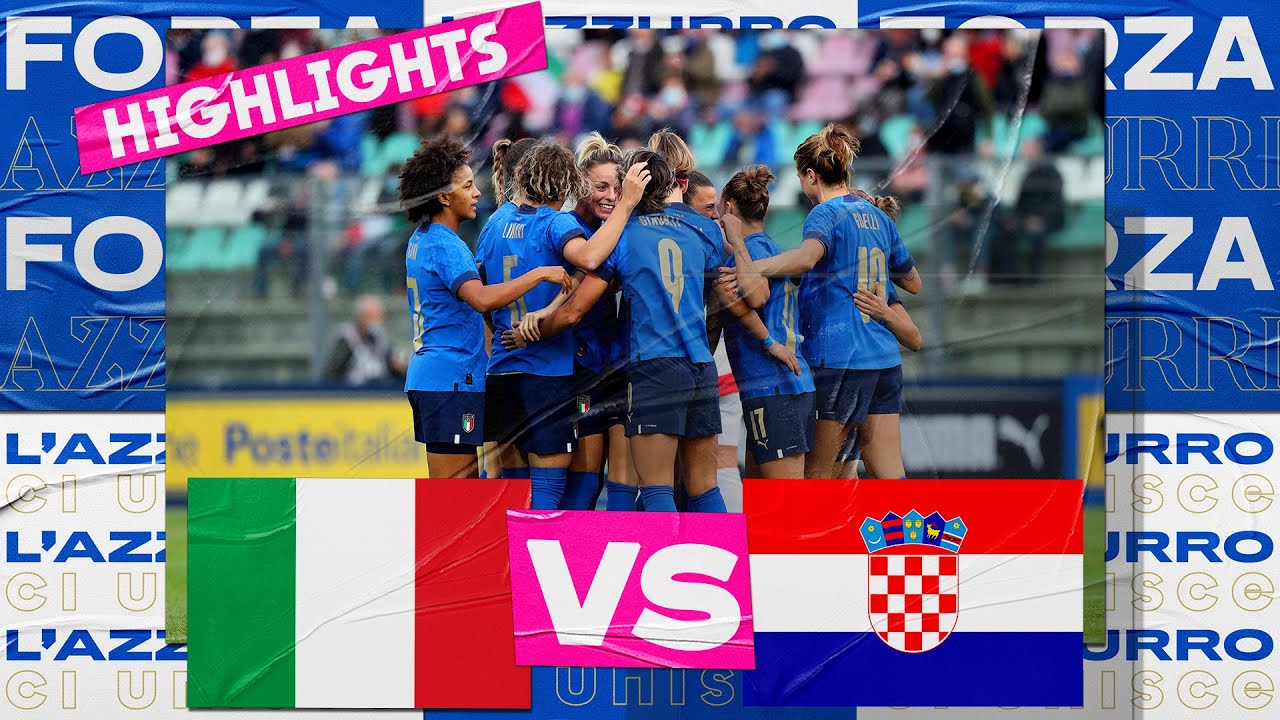 image 0 Highlights: Italia-croazia 3-0 - Femminile (22 Ottobre 2021)