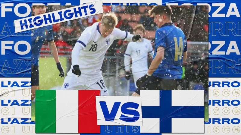 image 0 Highlights: Italia-finlandia 4-0 - Under 19 (26 Marzo 2022)
