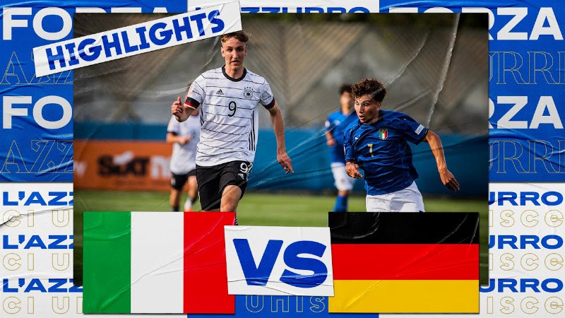 image 0 Highlights: Italia-germania 2-3 - Under 17 (16 Maggio 2022)