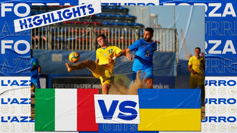 Highlights: Italia-ucraina 4-5 Dts - Beach Soccer (2 Settembre 2022)