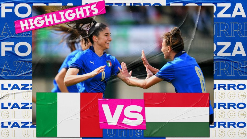 image 0 Highlights: Italia-ungheria 3-1 - Under 19 Femminile (9 Aprile 2022)
