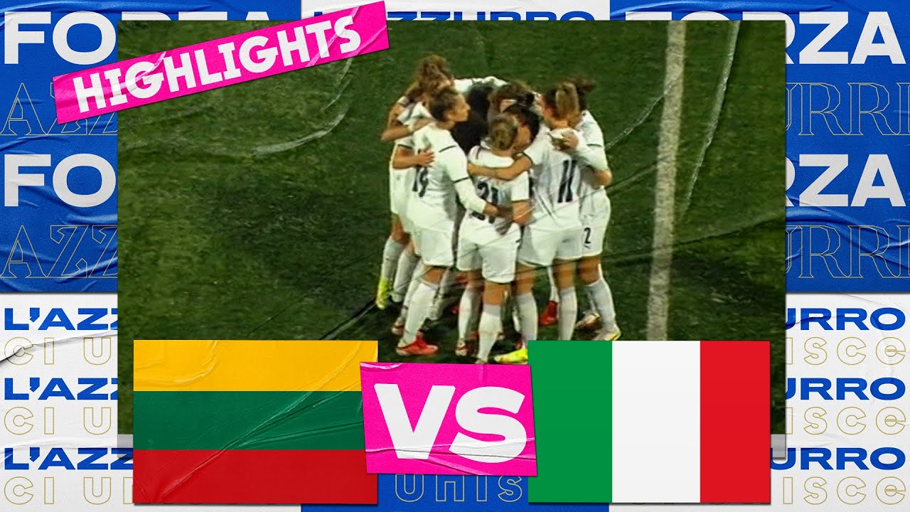 image 0 Highlights: Lituania-italia 0-5 - Femminile (26 Ottobre 2021)