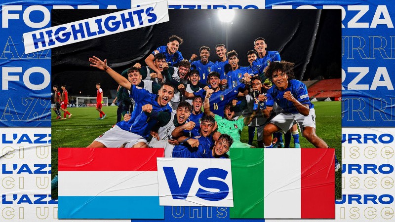 image 0 Highlights: Lussemburgo-italia 0-1 - Under 17 (22 Maggio 2022)