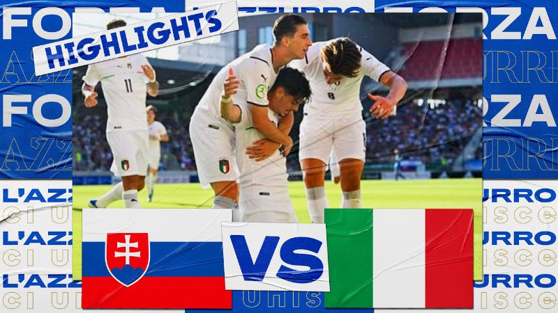 image 0 Highlights: Slovacchia-italia 0-1 - Under 19 (21 Giugno 2022)