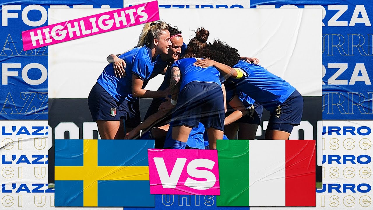 image 0 Highlights: Svezia-italia 1-1 (6-5 Dcr) - Femminile (23 Febbraio 2022)