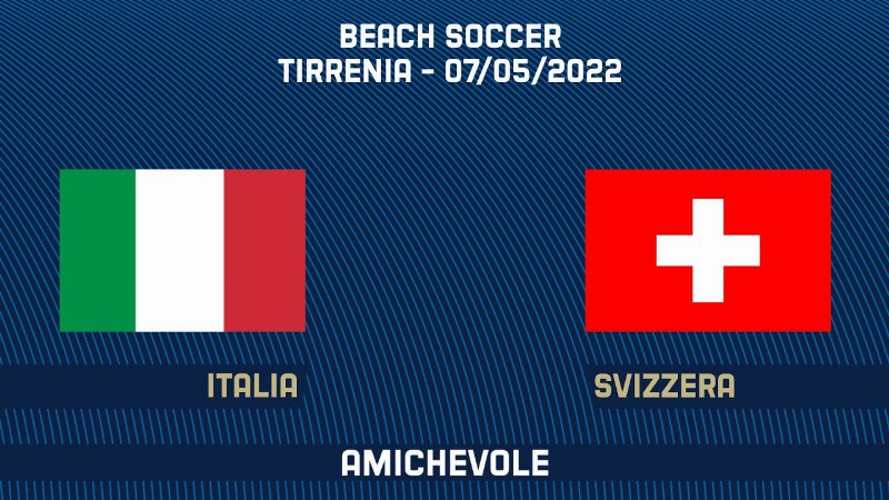 Italia-svizzera 3-5 : Beach Soccer : Amichevole