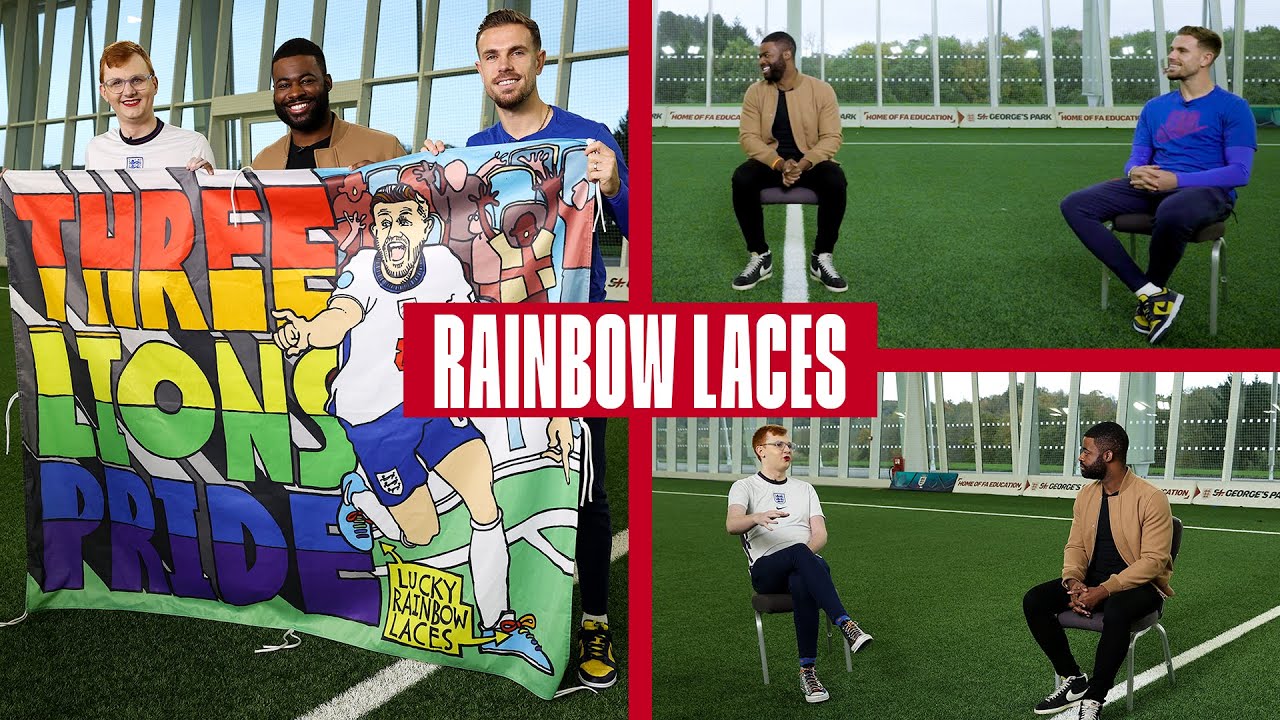 image 0 Jordan Henderson Ben Hunte & Joe White On The Importance Of Inclusivity In Football : Rainbow Laces