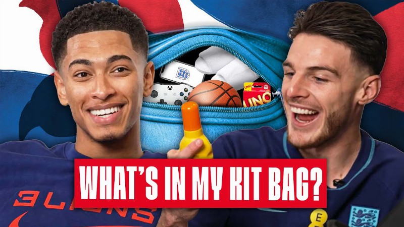 image 0 Jude Bellingham & Declan Rice Reveal Their World Cup Kit Bag Essentials : Kit Bag 🎒