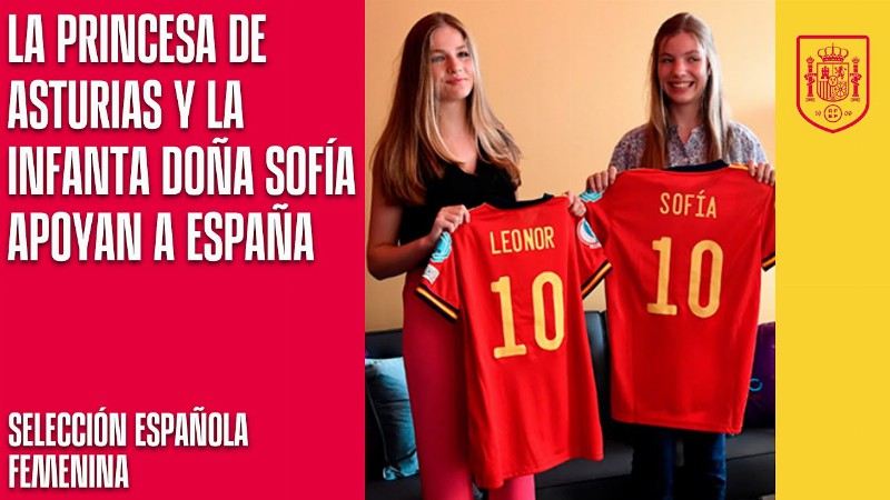 image 0 La Princesa De Asturias Doña Leonor Y La Infanta Doña Sofía Apoyan A España En La Euro : 🔴 Sefutbol