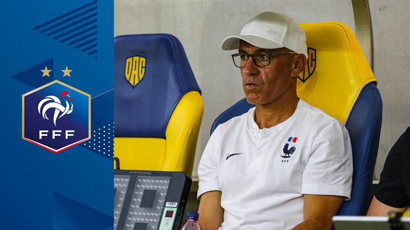 La Réaction De Landry Chauvin Sélectionneur De L'Équipe De France U19 I Fff 2022