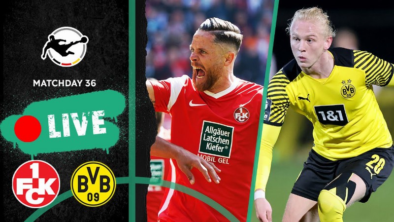 image 0 Live 🔴  1. Fc Kaiserslautern Vs. Borussia Dortmund Ii : 3rd Division 2021/22 : Matchday 36
