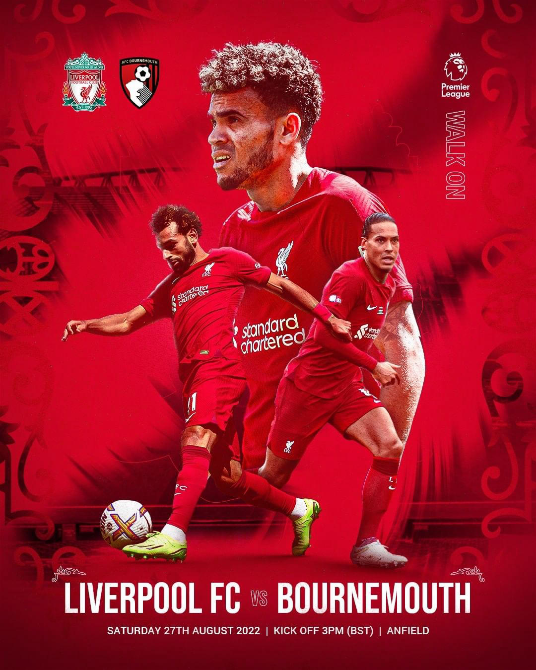 Liverpool Football Club - Back at Anfield as we take on #officialafcb in the #premierleague