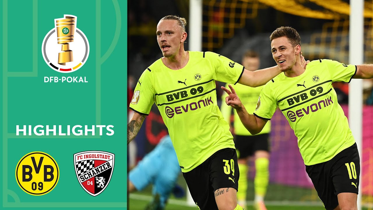 Matchwinner Hazard Secures Victory : Dortmund Vs. Ingolstadt 2-0 : Highlights : Dfb-pokal 2. Round