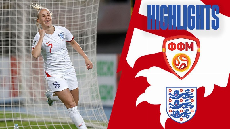 image 0 North Macedonia 0-10 England : Ella Toone Hat-trick & Beth Mead Scores Four Goals! : Highlights