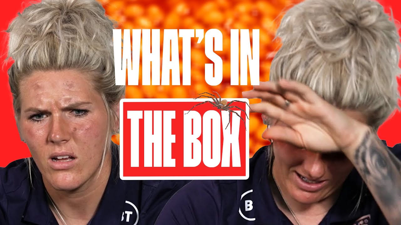 please Tell Me There Are No Spiders 🕷️: Millie Bright What's In The Box Challenge : Lionesses