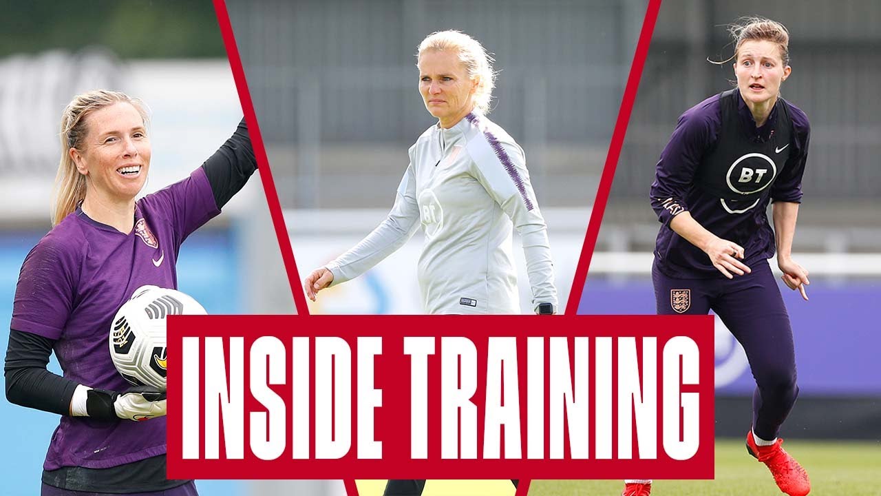 image 0 Sarina Takes First Training Session Ellen White On Fire : Inside Training : Lionesses
