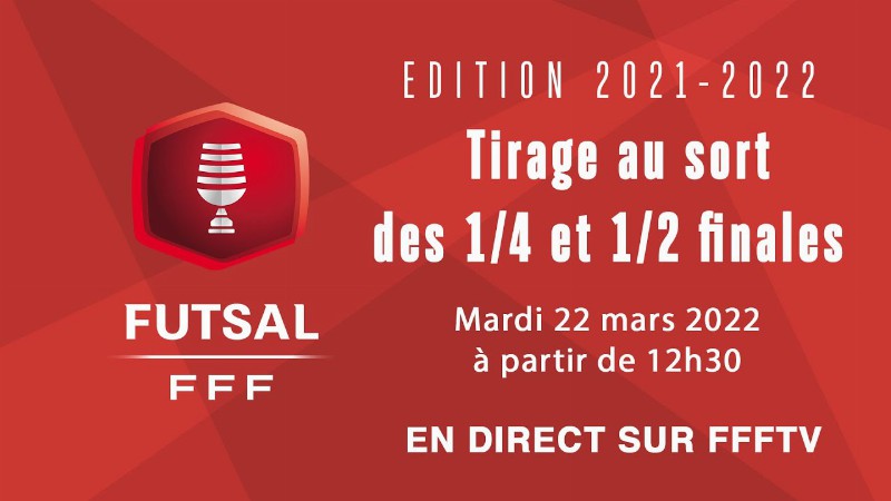Tirage Des Quarts Et Demi-finale De La Coupe Nationale Futsal