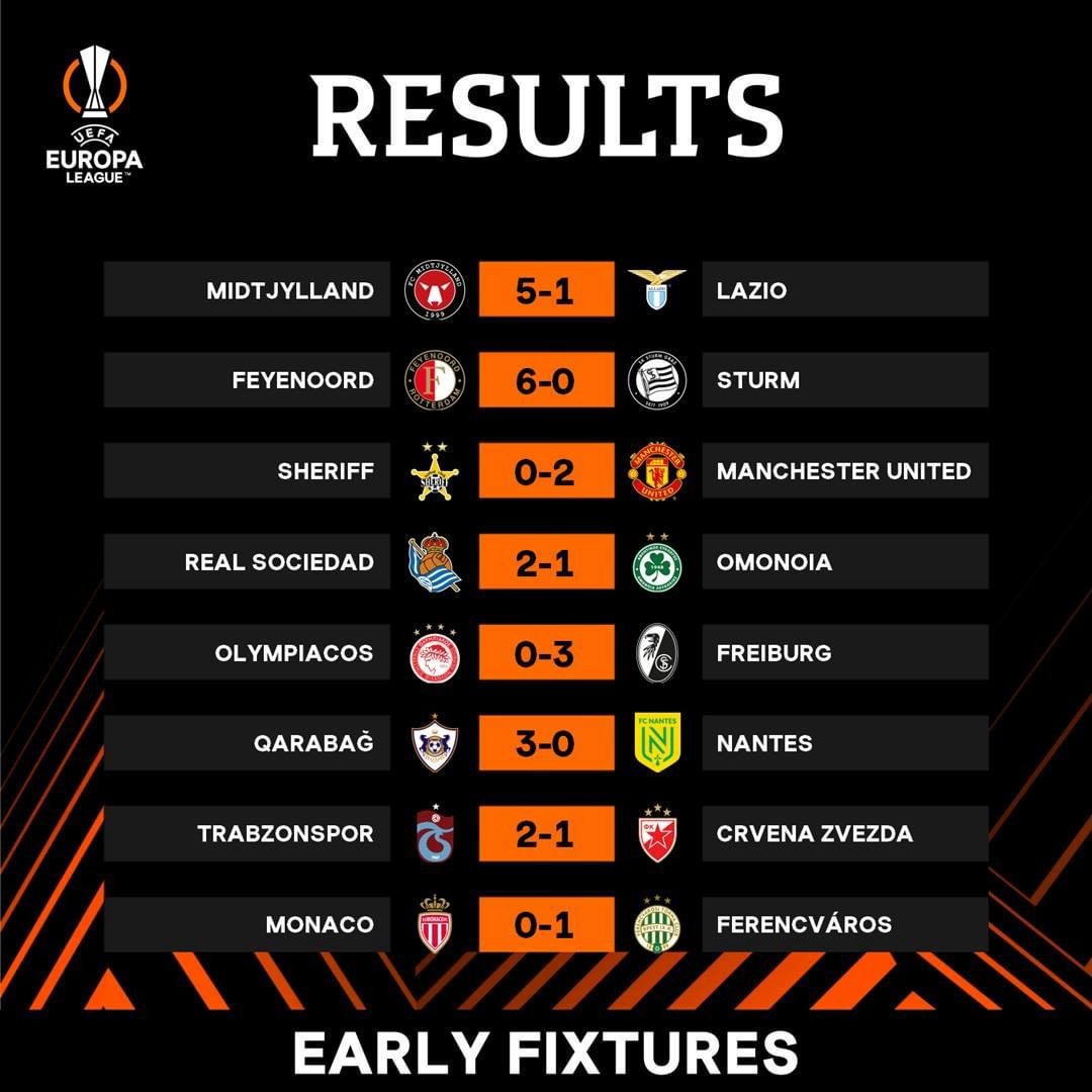 image  1 UEFA Europa League - Post of the day : 22/9/2022